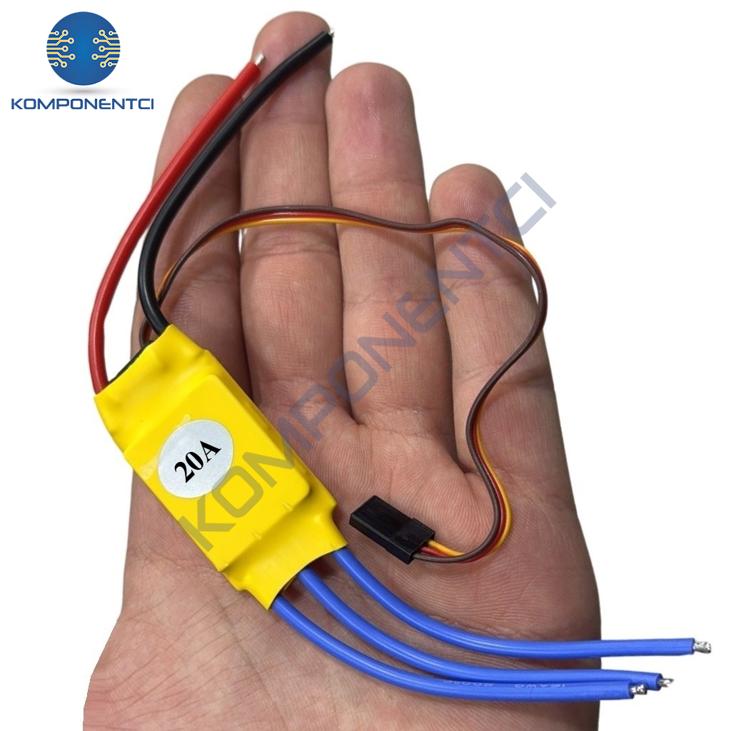 20A ESC Fırçasız Motor Sürücü
