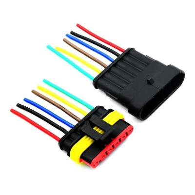 Kablolu 6-Pin Su Geçirmez Konnektör Takımı