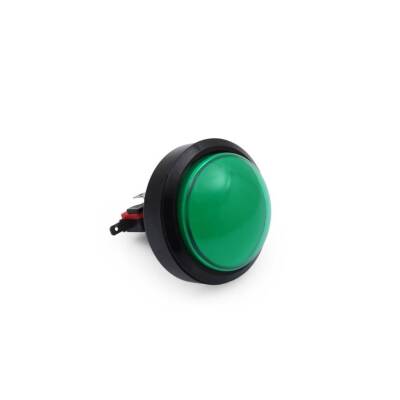 60mm 12V Bombeli Işıklı Oyun Makinesi Butonu - Yeşil