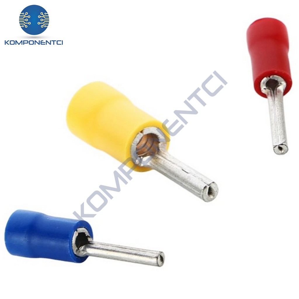 TMK-101 0.5-1.5mm2 İğne Tip İzoleli Kablo Ucu Kırmızı 200 Adet