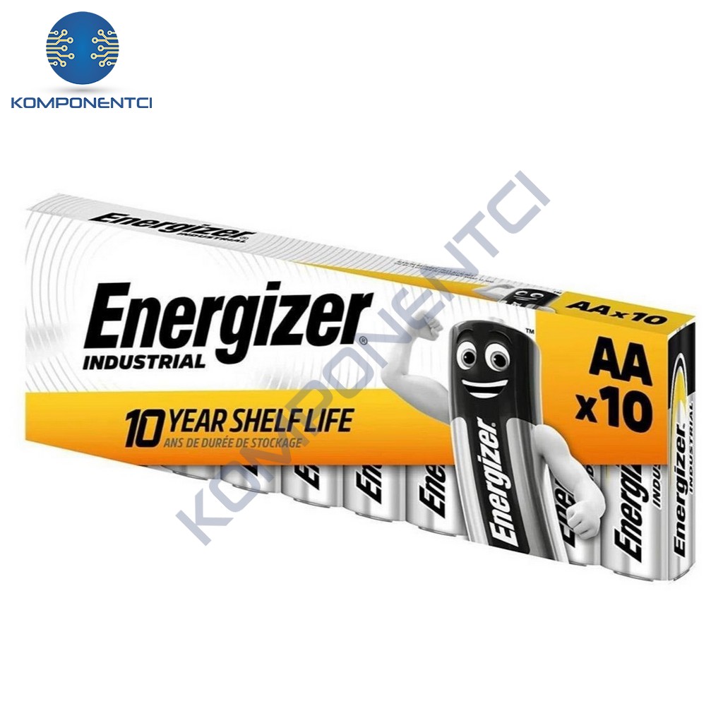 Energizer Endüstriyel Alkalin AA Kalem Pil 10'lu