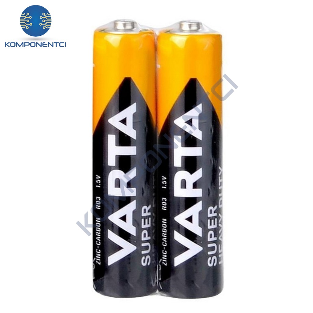Varta Superlife Çinko-Karbon AAA İnce Kalem Pil 2'li