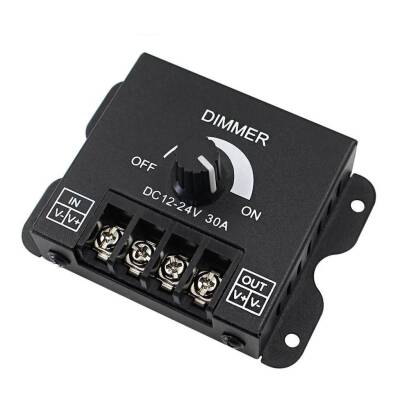 Led Dimmer 12-24V 30A Işık Parlaklık Kontrol Devresi