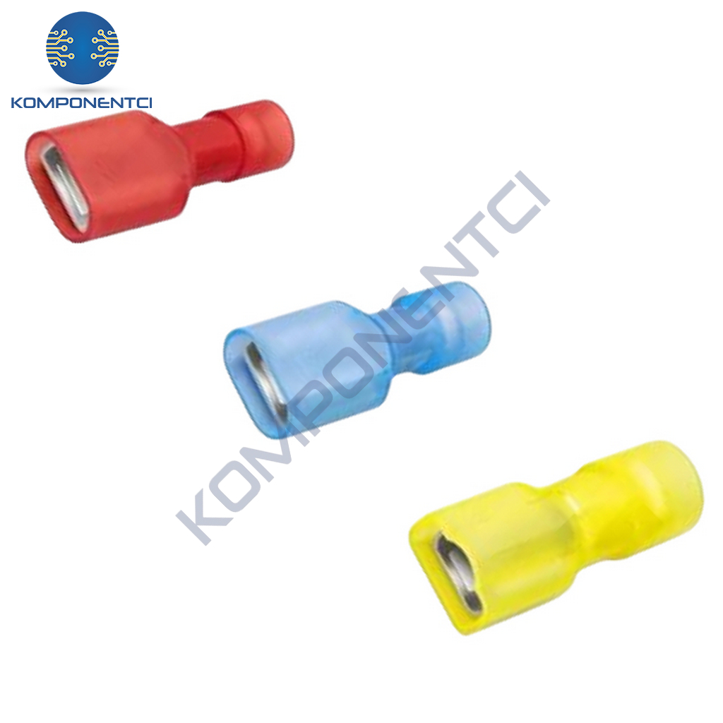 **「MU」** PFD - 5638 4.0-6.0mm2 Tam İzoleli Polyamid Dişi Faston Kablo Ucu
