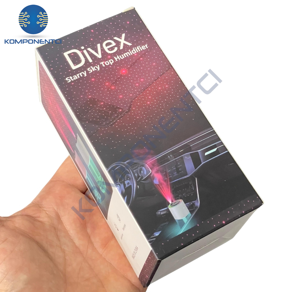 Divex Yıldızlı Gökyüzü Işıklı Hava Nemlendirici Starry Sky Top Humidifier Beyaz H-15
