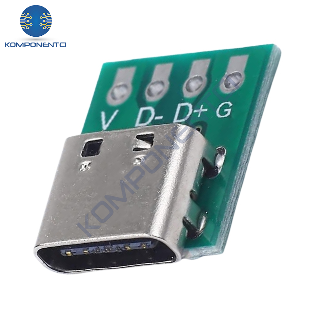 USB Type-C To 4 Pin DIP Çevirici - Type-C Modül Kartı
