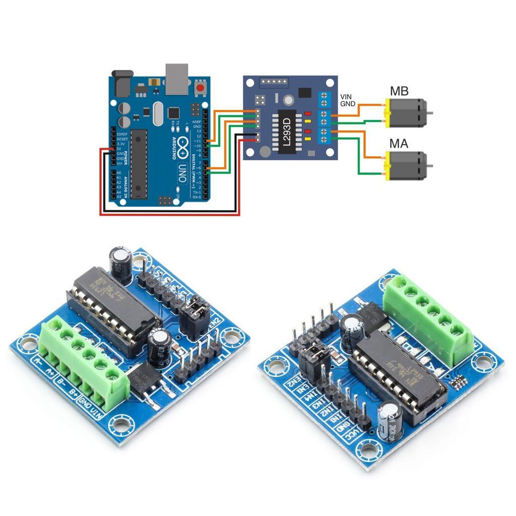 Mini 4 Kanal L293D Motor Sürücü Kartı « Komponentci.net | Türkiye'nin ...