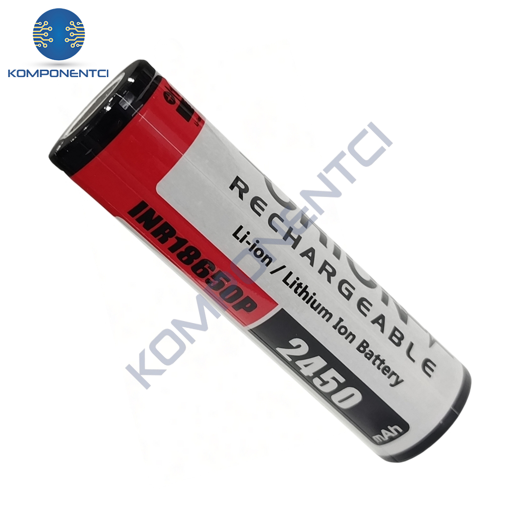 Orion 18650p 3.7V 2450mAh 12C Şarj Edilebilir Li-ion Pil