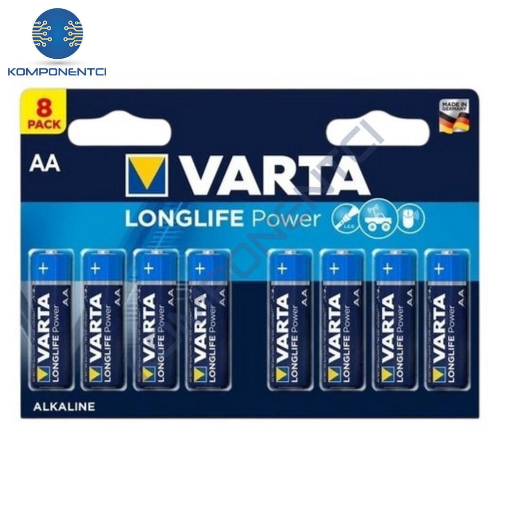 Varta Longlife Power AA 8'li Alkaline Pil