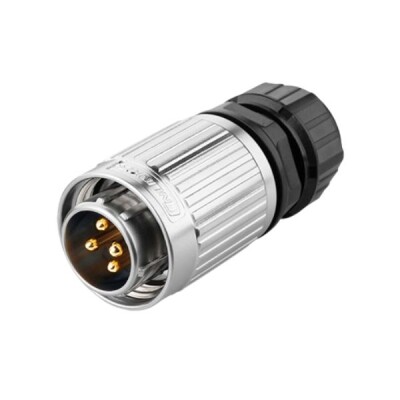 YW-20-C04PE-03-001 4-Pin Su Geçirmez Konnektör - Erkek