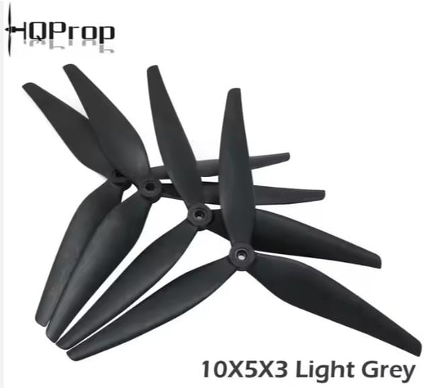 HQProp 10X5X3 1050 3 Bıçak FPV Drone Pervane Çifti