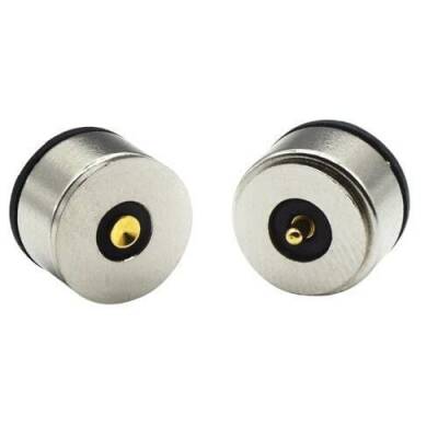 2-Pin 8mm Pogo Pin Manyetik Konnektör Takımı