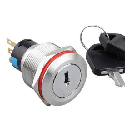 WD22Y-P1 22mm Anahtarlı Mandal Buton 1NO+1NC