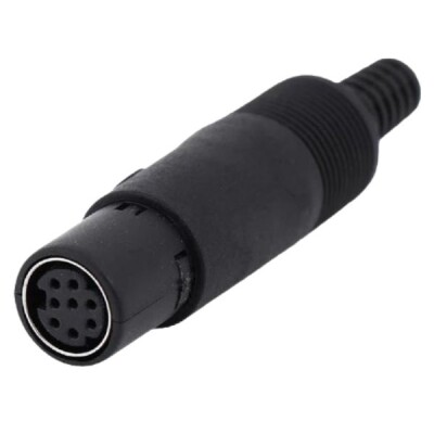 8 Pin Dişi Mini DIN Konnektör