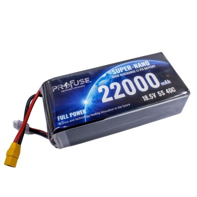 18.5V 5S 22000mAh 40C Lipo Batarya