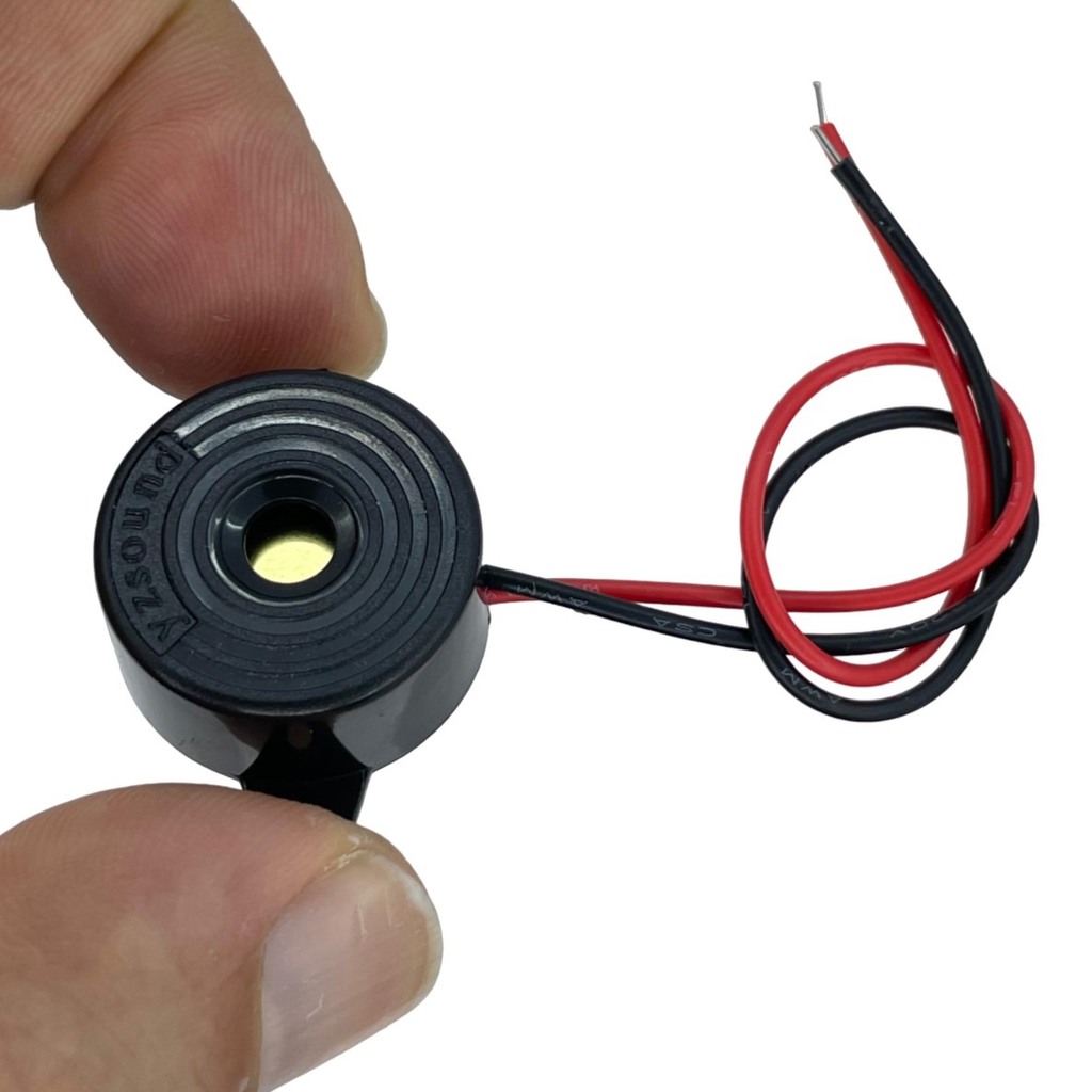 IC-221 Buzzer 12 ~ 24Volt DC 23mm Kablolu Devreli | Komponentci