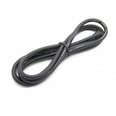18 AWG Silikon Kablo Siyah - 1 Metre