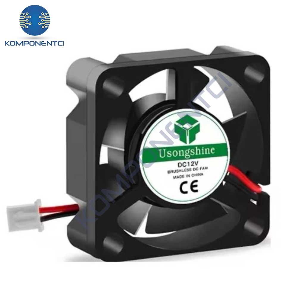 Kare Fan 30X30X10mm 12V DC 2 Pin