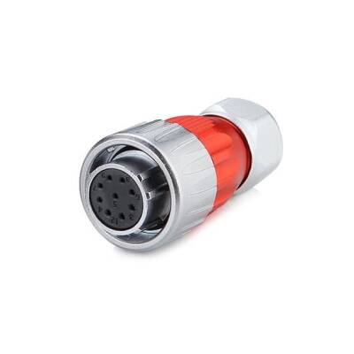 DH-20-J09PE-03-001 9-Pin Su Geçirmez Konnektör - Dişi