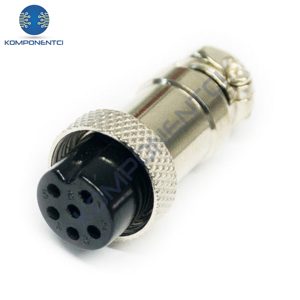 IC-261M 12mm Mayk Dişi Şase 6P Konnektör