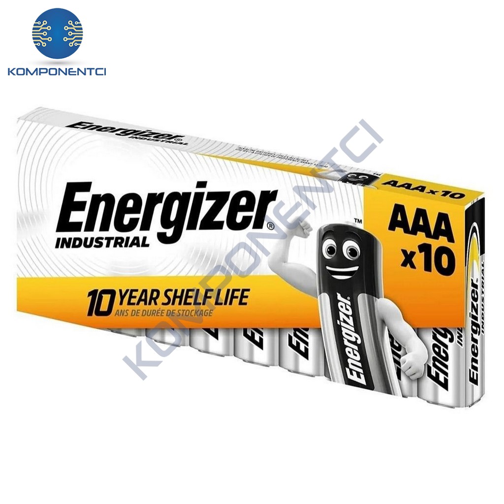 Energizer Endüstriyel Alkalin AAA İnce Kalem Pil 10'lu