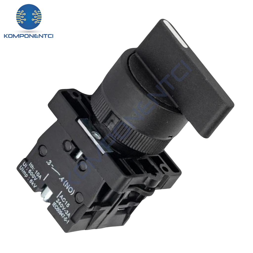 LAY5-EJ53 22mm Uzun Mandal Switch 1-0-2 Yaylı (2NO)