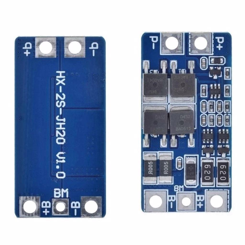 2S 10A 7.4V 18650 BMS Lityum Pil Akü Koruma Kartı « Komponentci.net ...