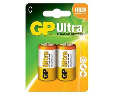 GP Ultra 2'li LR14 C Size Alkalin Pil - GP14AU