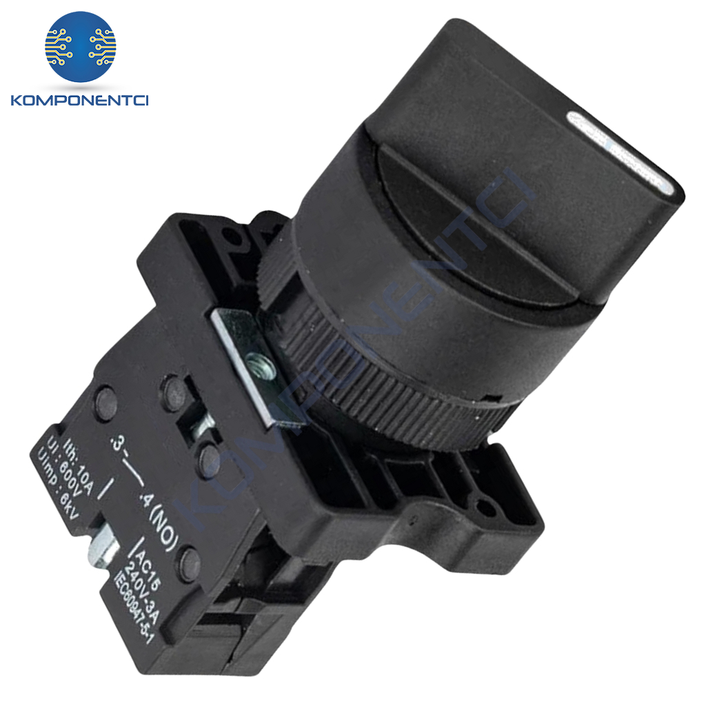 LAY5-ED21 22mm Kısa Mandal Switch 0-1 Kalıcı (1NO)