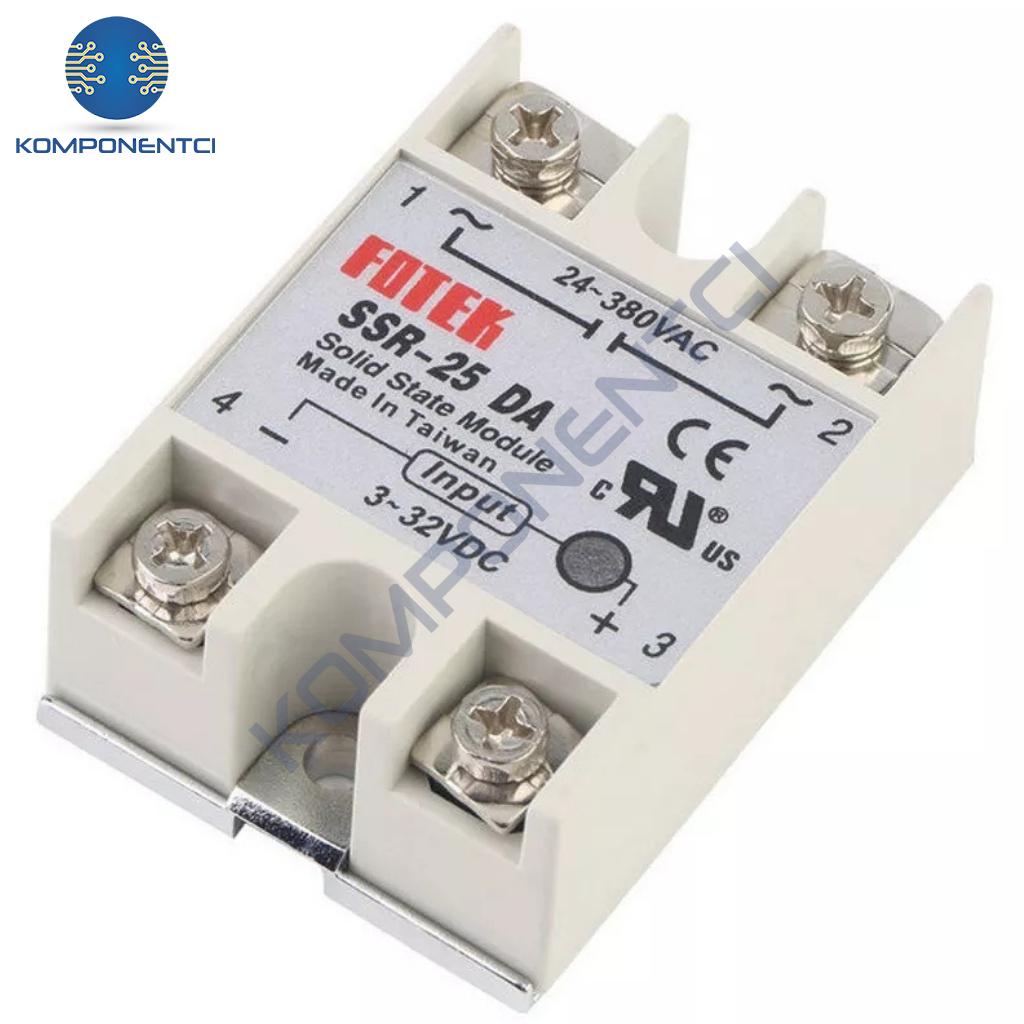 SSR-25DA SSR Solid State Röle 25A (Katı Hal Rölesi)