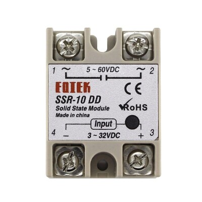 SSR-10DD Solid State Röle 10A - 3-32VDC Giriş 5-60VDC Çıkış