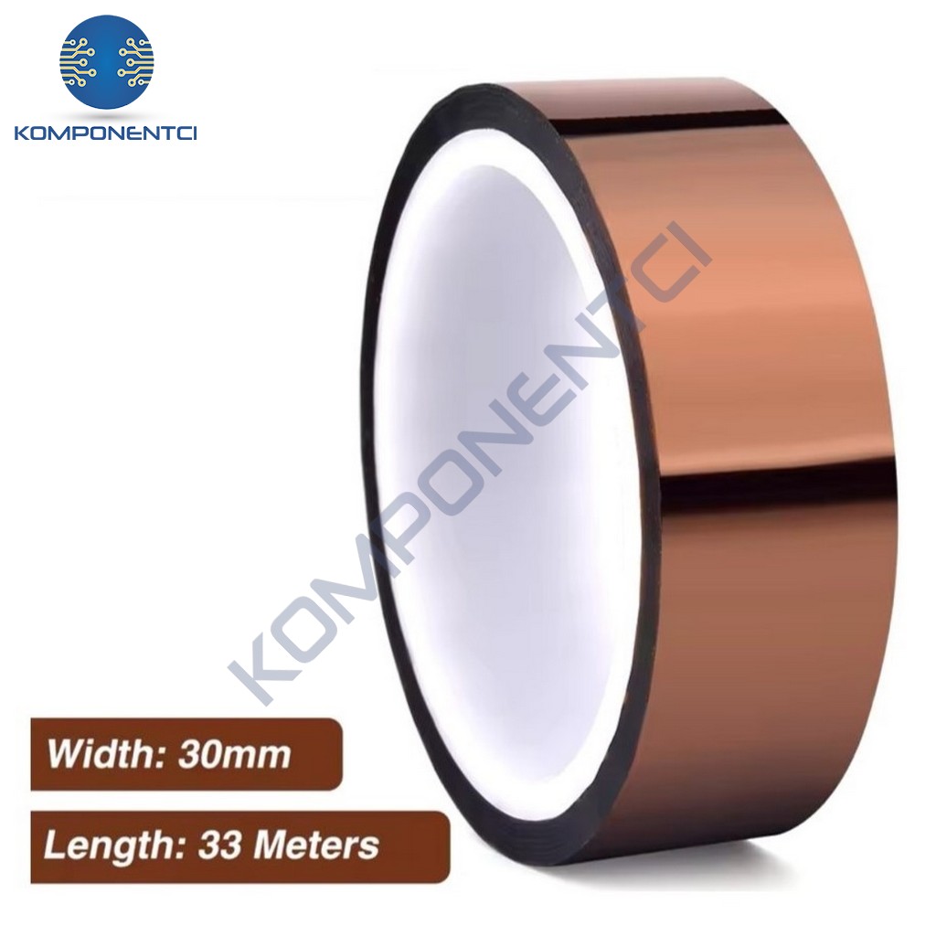 Kapton Bant 30mmx33m Yüksek Isıya Dayanıklı Yanmaz Bant