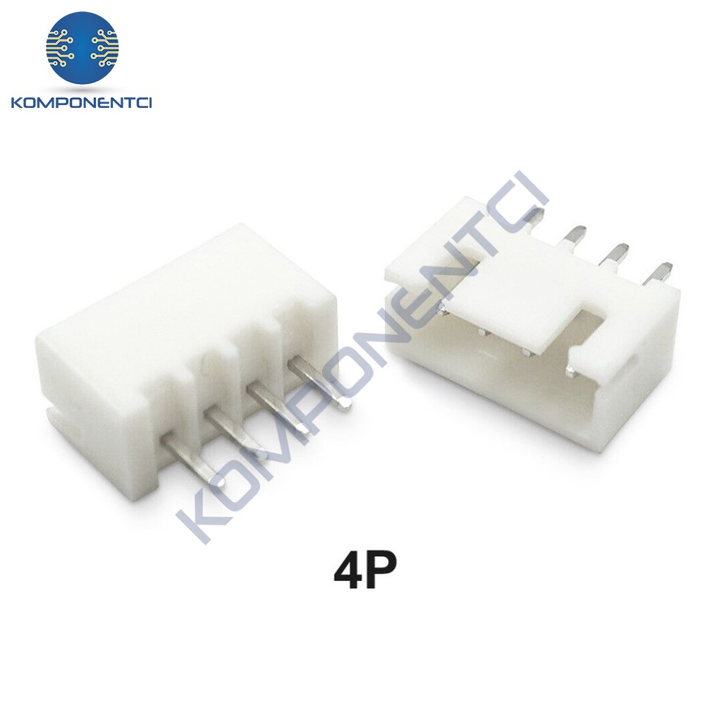 4 Pin JST-XH 2.54 Düz Tunik Konnektör Erkek