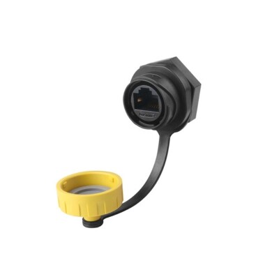 YM-20-J/RJ45/213/SX-42-101 Su Geçirmez Ethernet Konnektörü - Dişi