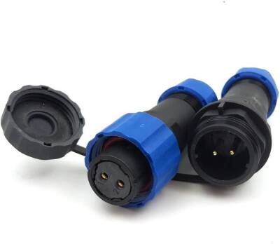 SD16 2 Pin 16mm Su Geçirmez Konnektör Takımı