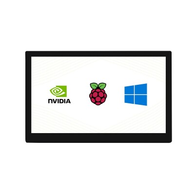 WaveShare 10.1" 1280×720 QLED Kapasitif Dokunmatik HDMI Ekran