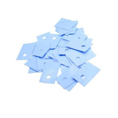 Mavi TO-3P3 Plastik İzolatör - Delikli - 10 Adet