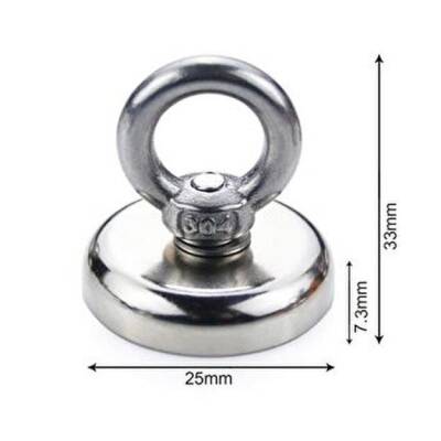 25mm Fishing Magnet - Neodyum Pot Mıknatıs