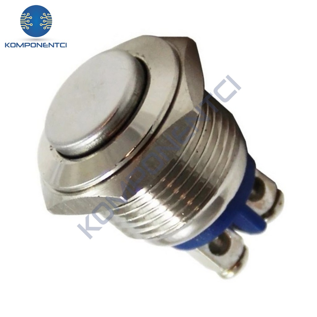 D40 16mm Metal Buton Yaylı Su Geçirmez IP67