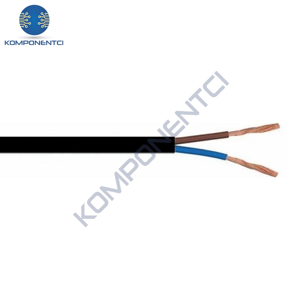 2 x 0.75mm2 Balık Sırtı Kablo 1m