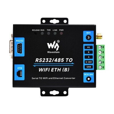 Endüstriyel RS232/RS485'ten WiFi ve Ethernet'e Dönüştürücü Modül