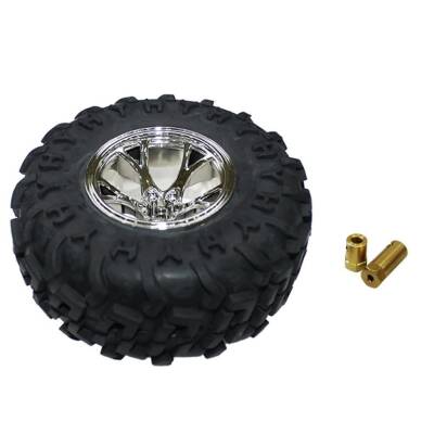 Büyük Arazi Tekerleği 125mm x 58mm - Beyaz