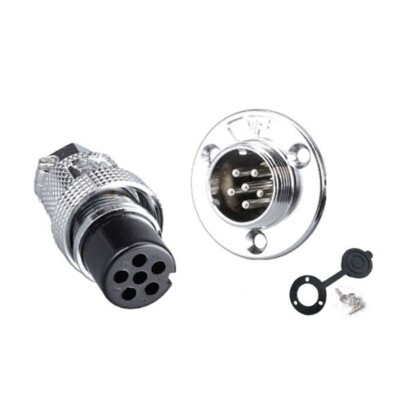 DF20 6 Pin 20mm Su Geçirmez Konnektör Takımı