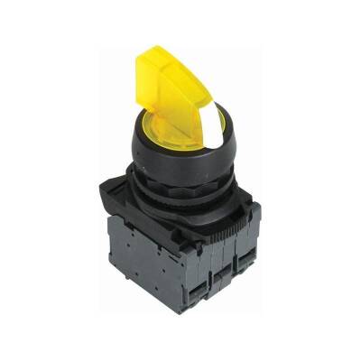ISP-AK125M5 220V Sarı Led Işıklı Mandal Buton