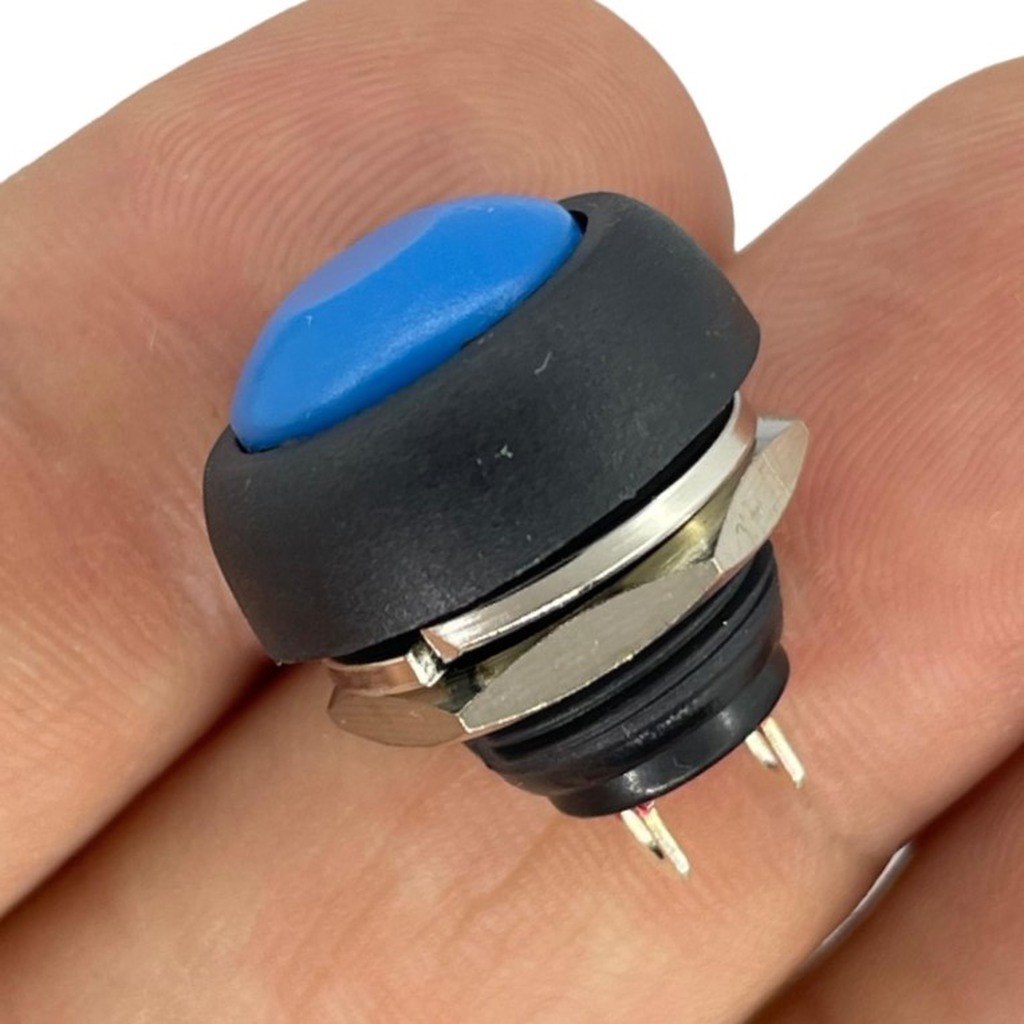 IC-184 Plastik Push Buton 12mm Mavi PBS-33B