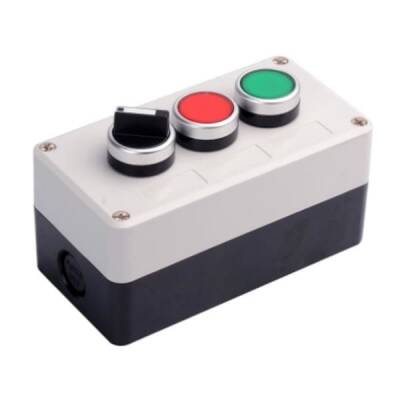 Mandal Switch ve İkili Kırmızı / Yeşil Push Buton Kutusu