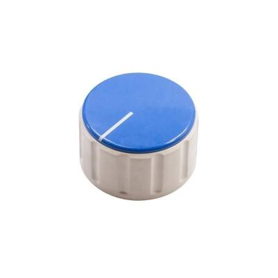 HT3000 37mm Üstten Sıkmalı Potansiyometre Düğmesi Beyaz-Mavi