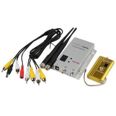 8 Kanal FPV Kablosuz Görüntü Aktarıcı Set 1.2 Ghz 1500 mW