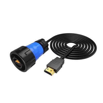 YM24-HDMI-MP-MP-5M-001 Su Geçirmez HDMI Konnektör - Erkek