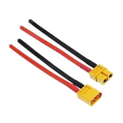 XT60 Dişi-Erkek Lipo Pil Şarj Kablosu Seti 10cm